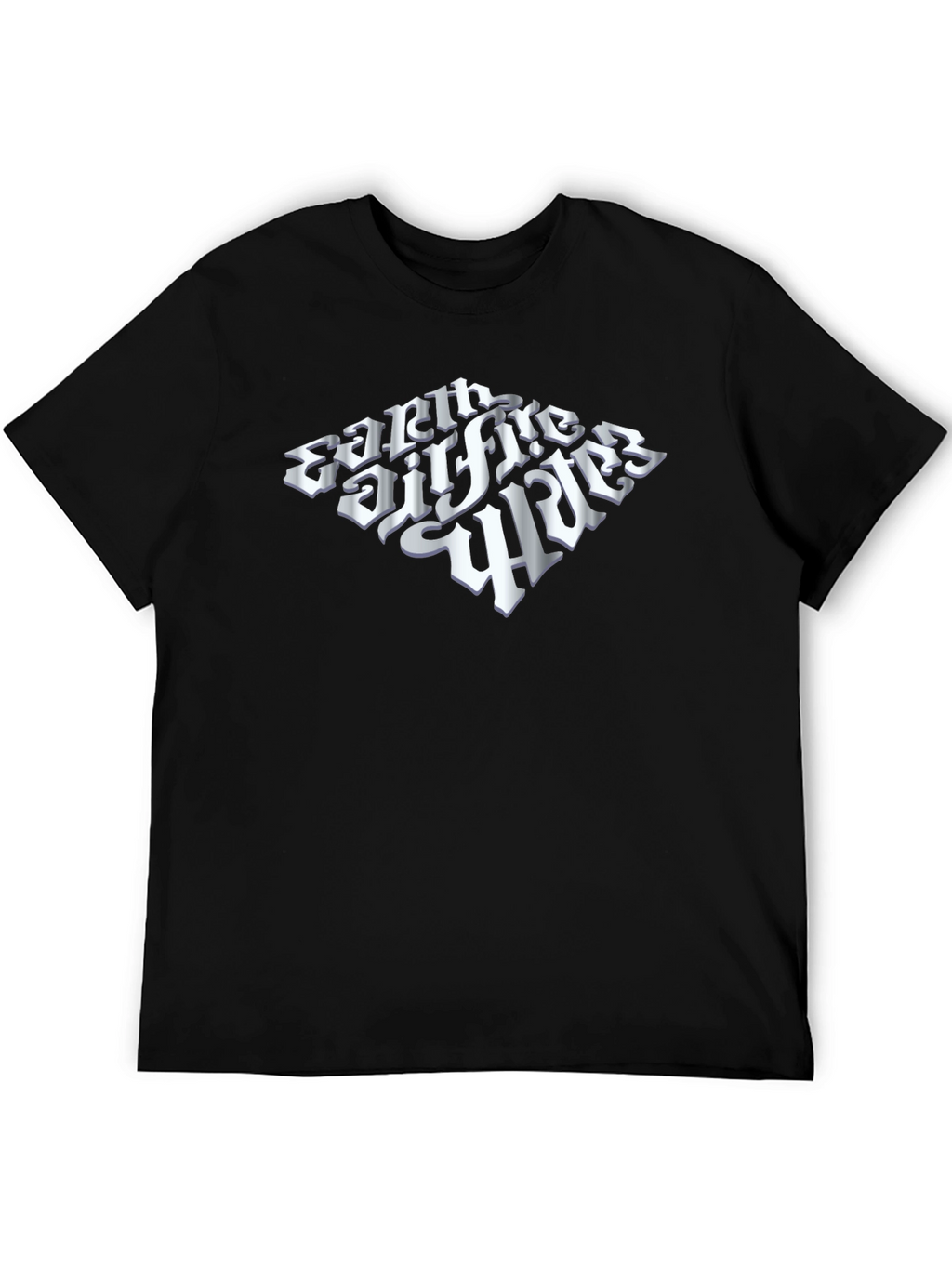 Earth Fire & Wind Black Graphic Tee