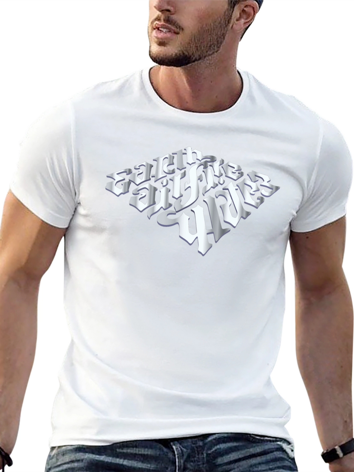 Earth Fire & Wind Black Graphic Tee