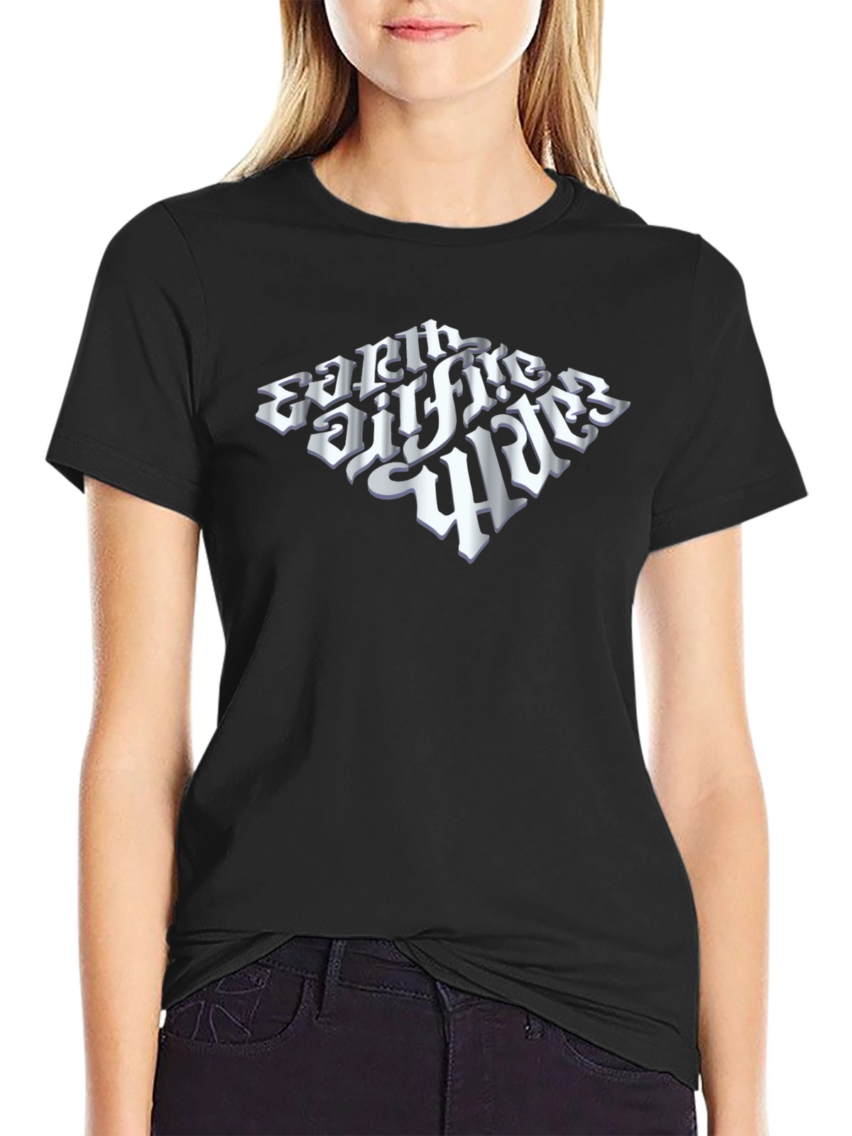 Earth Fire & Wind Black Graphic Tee