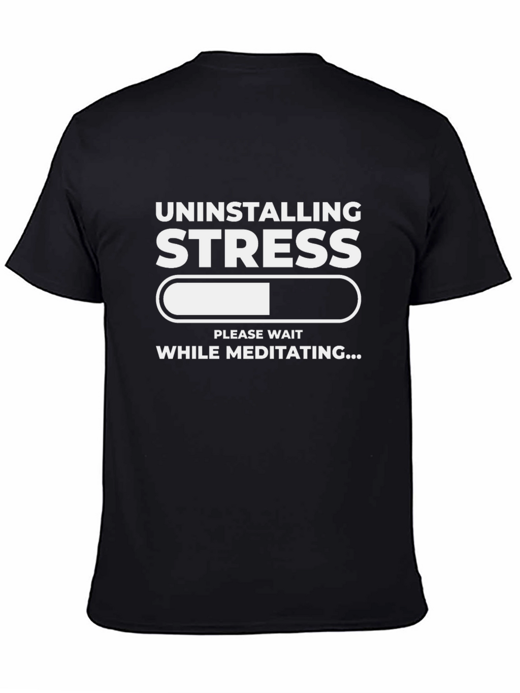 Uninstalling Stress Meditating T-Shirt