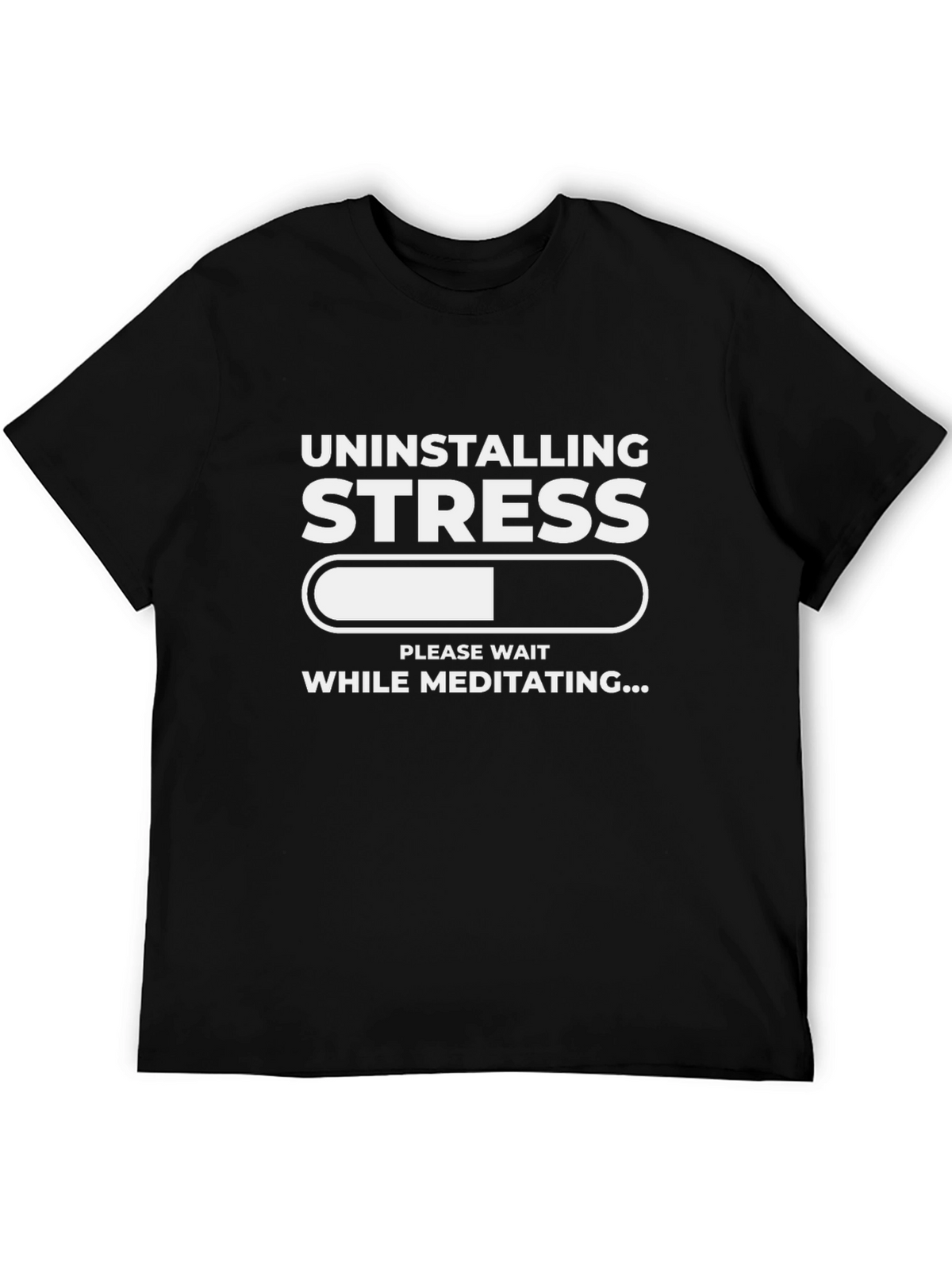 Uninstalling Stress Meditating T-Shirt