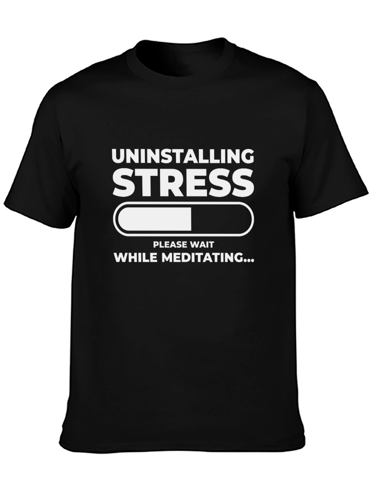Uninstalling Stress Meditating T-Shirt