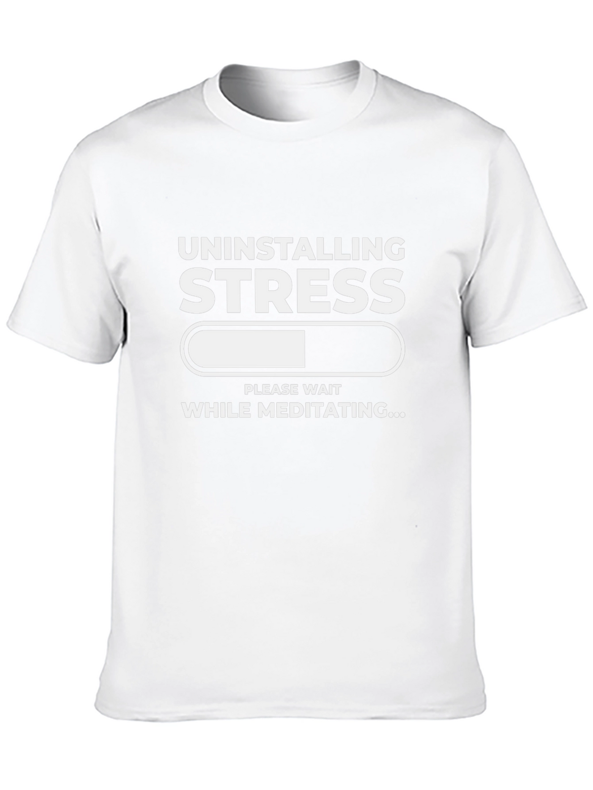 Uninstalling Stress Meditating T-Shirt