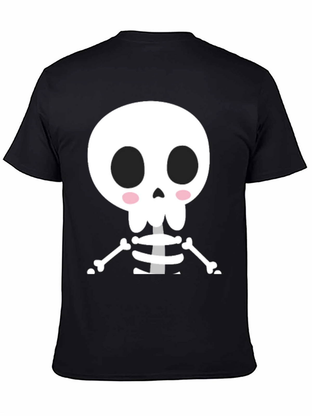 Cute Cartoon Skeleton Halloween T-Shirt