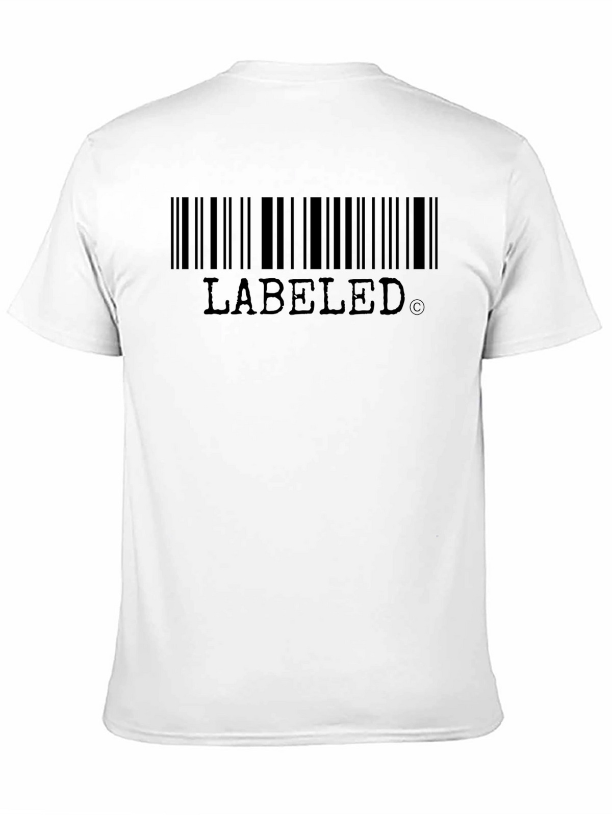 Labeled Barcode Graphic Tee - Black