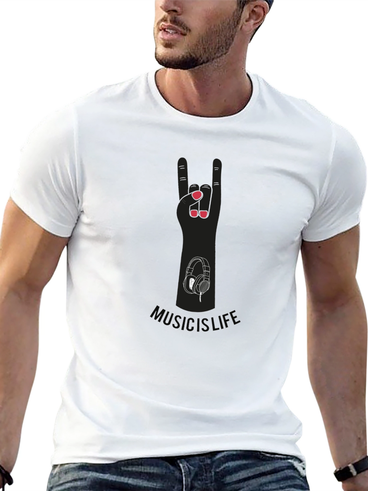 Music is Life Graphic Tee