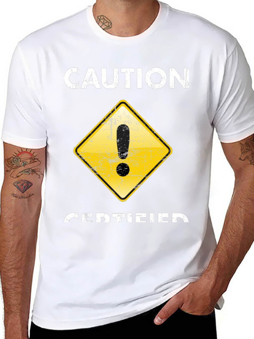 Caution Certified T-Shirt - Funny Graphic Tee