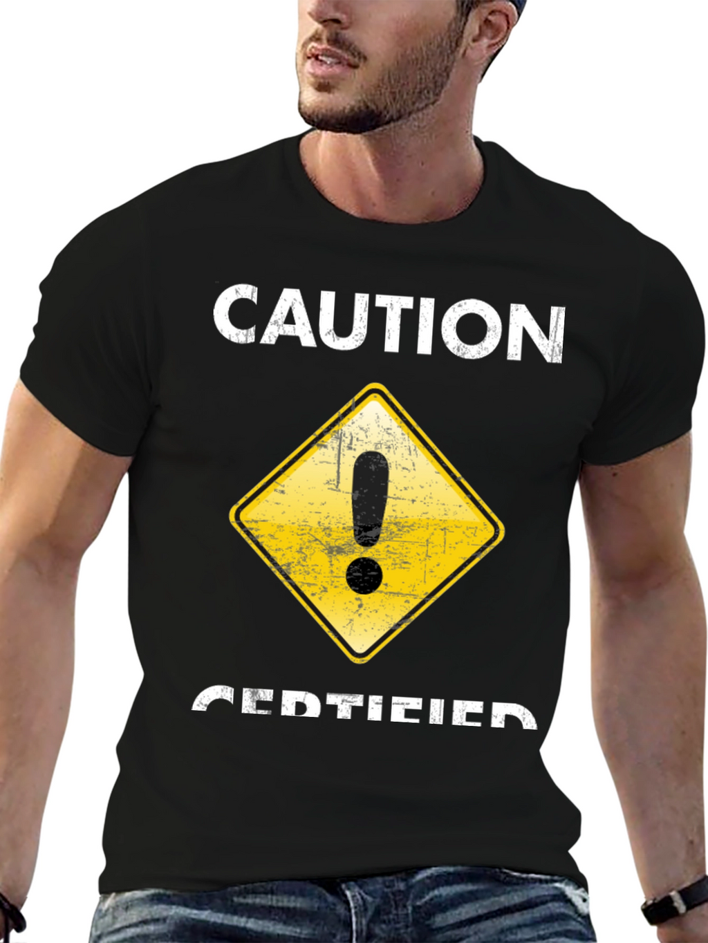 Caution Certified T-Shirt - Funny Graphic Tee
