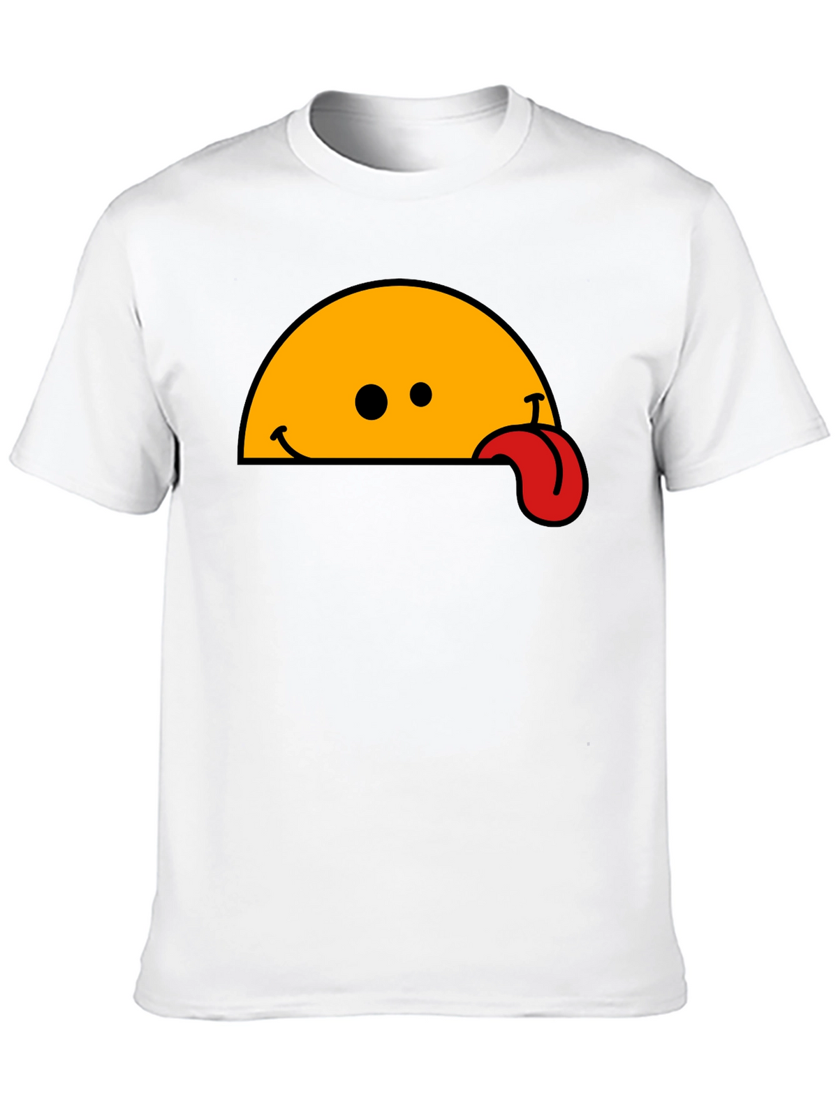Wacky Tongue T-Shirt - Black Cotton Blend
