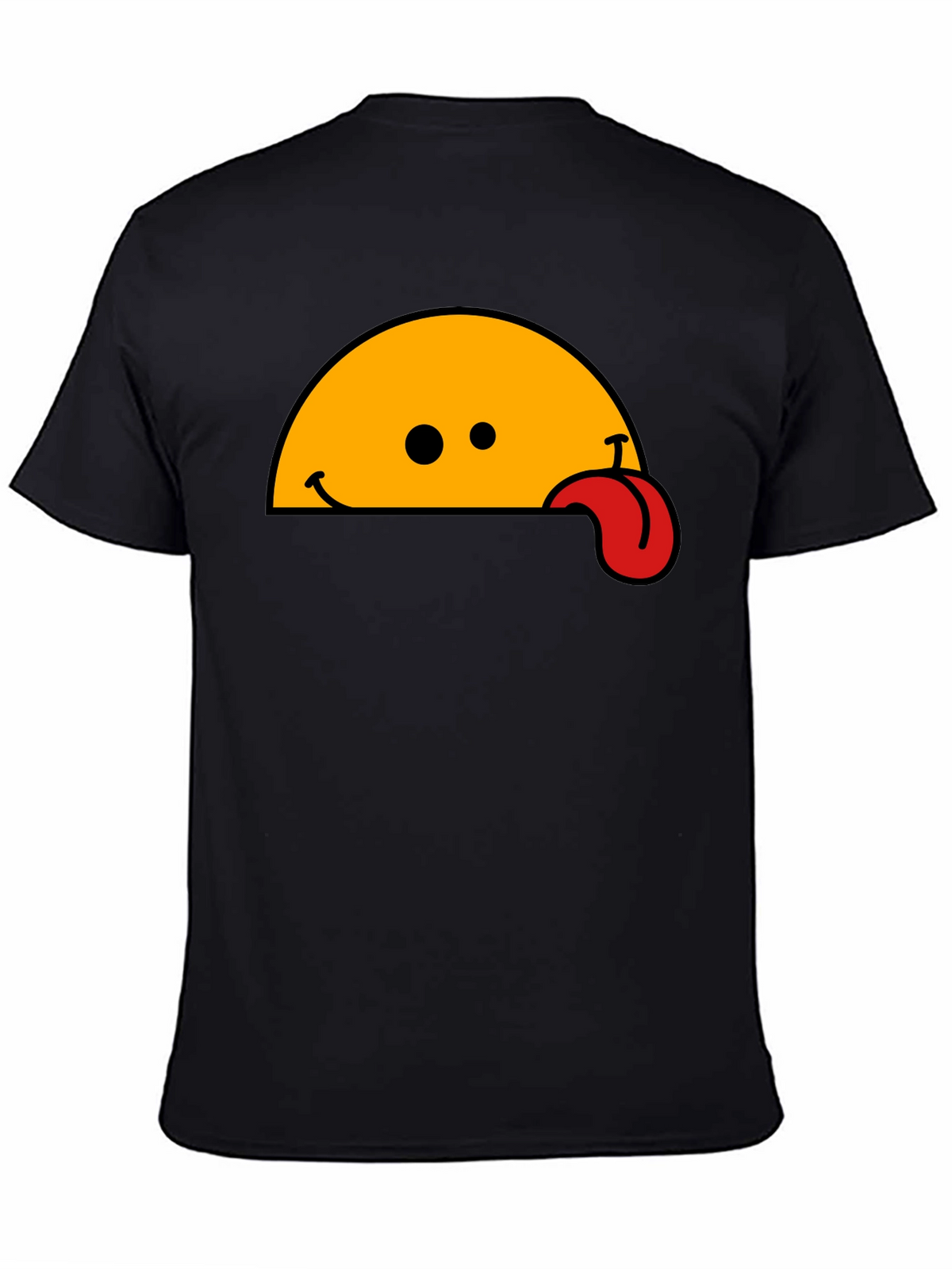 Wacky Tongue T-Shirt - Black Cotton Blend
