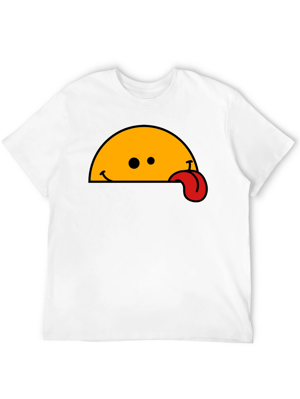 Wacky Tongue T-Shirt - Black Cotton Blend