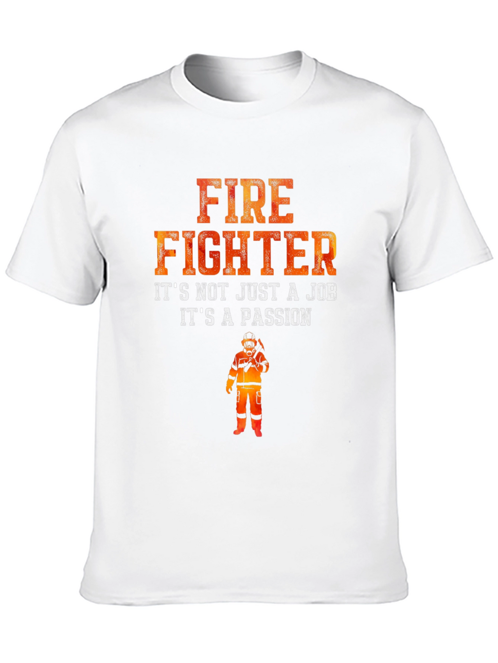 Firefighter Passion Graphic T-Shirt - Black