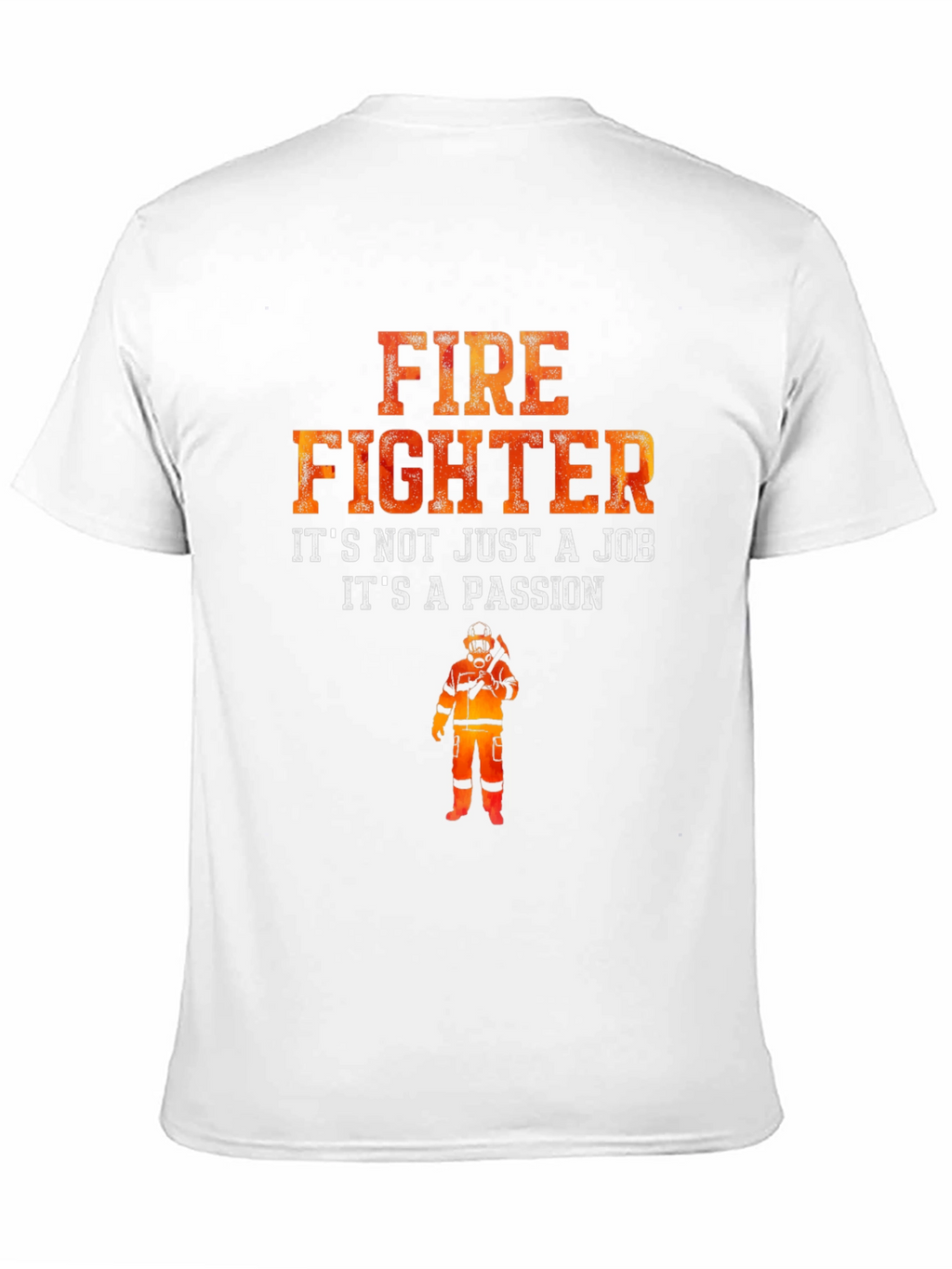 Firefighter Passion Graphic T-Shirt - Black