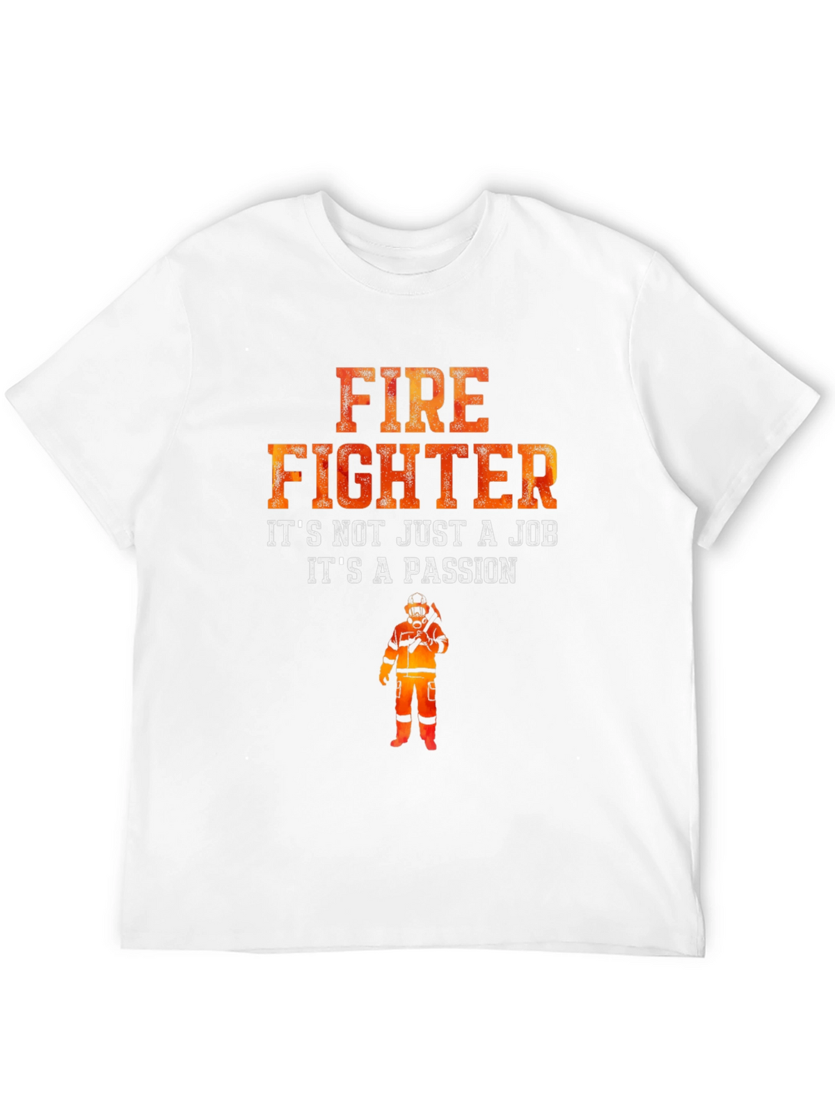 Firefighter Passion Graphic T-Shirt - Black