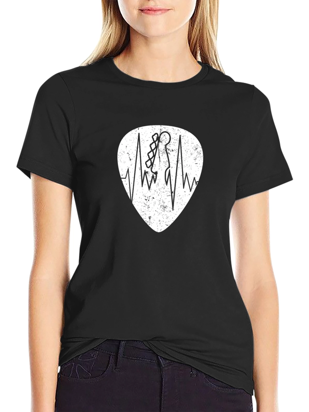 Guitar Heartbeat Graphic Tee