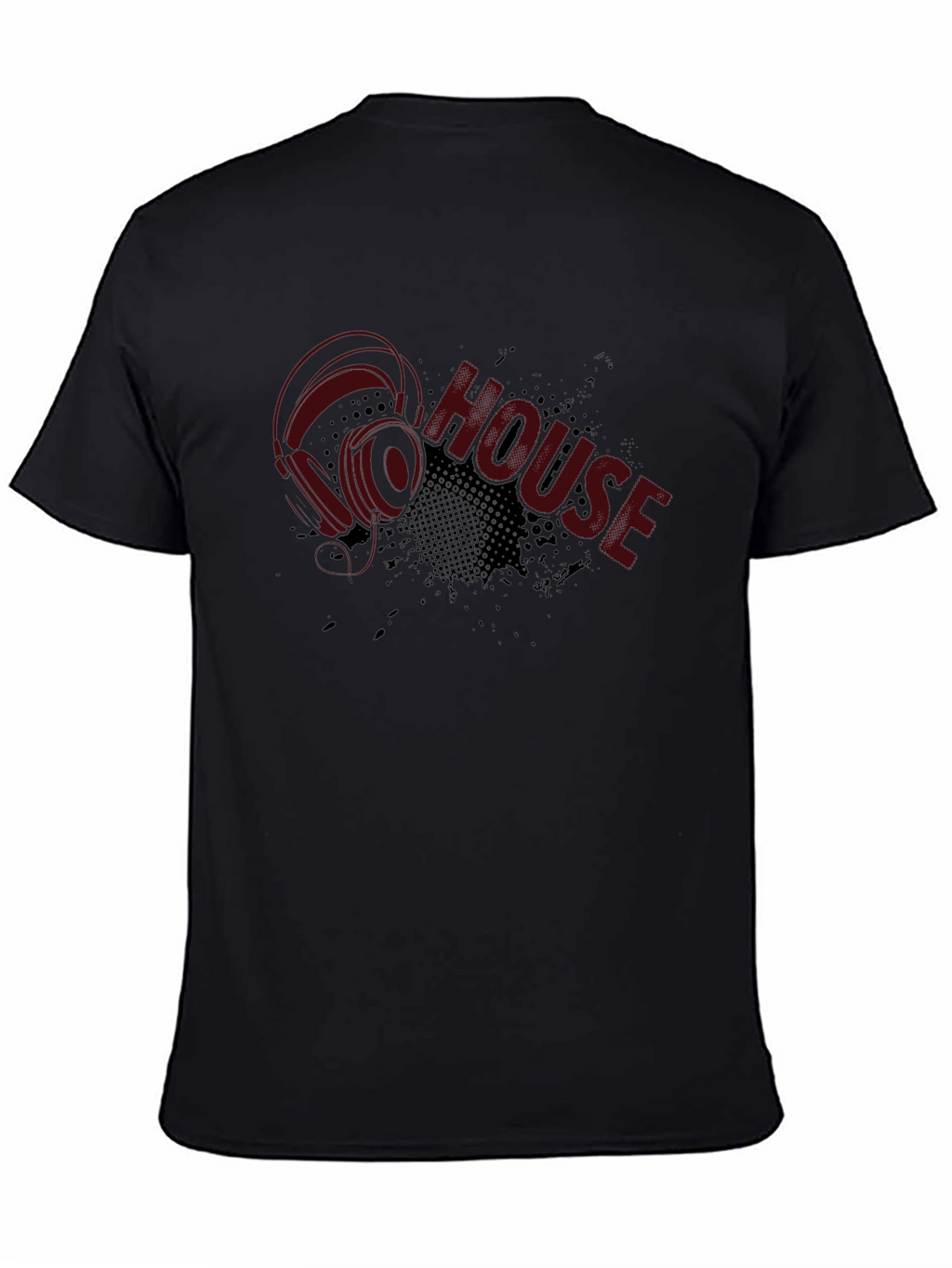 House Music Graphic T-Shirt - Black