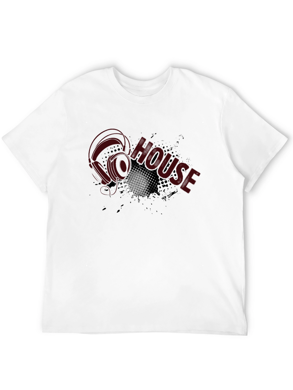House Music Graphic T-Shirt - Black