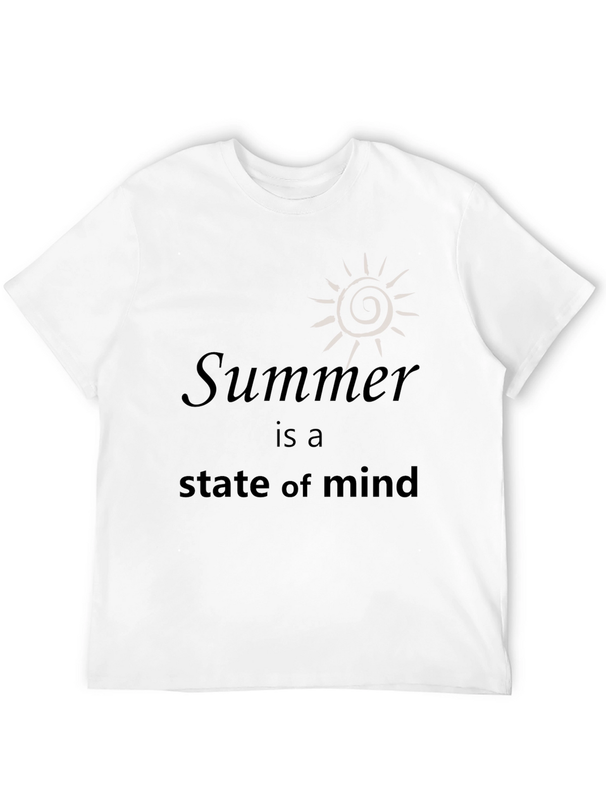 Summer State of Mind Black Graphic Tee