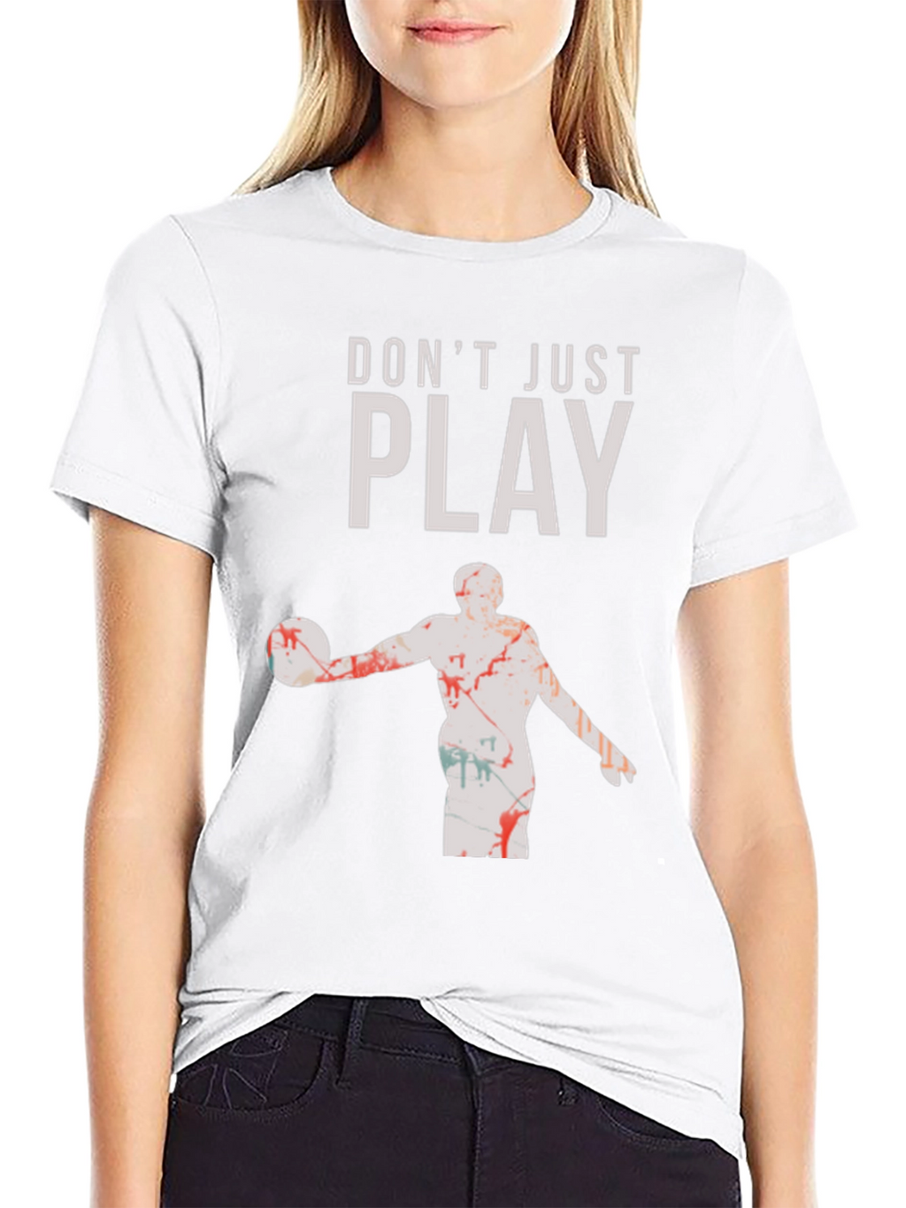 Dont Just Play Black Graphic Tee