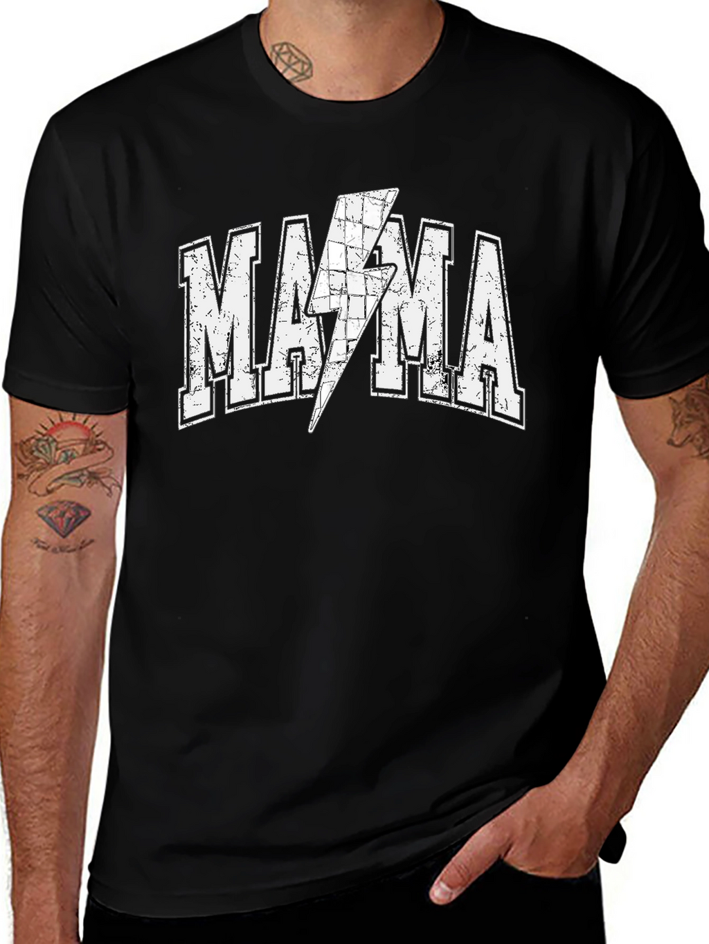 Mama Lightning Bolt Graphic Tee