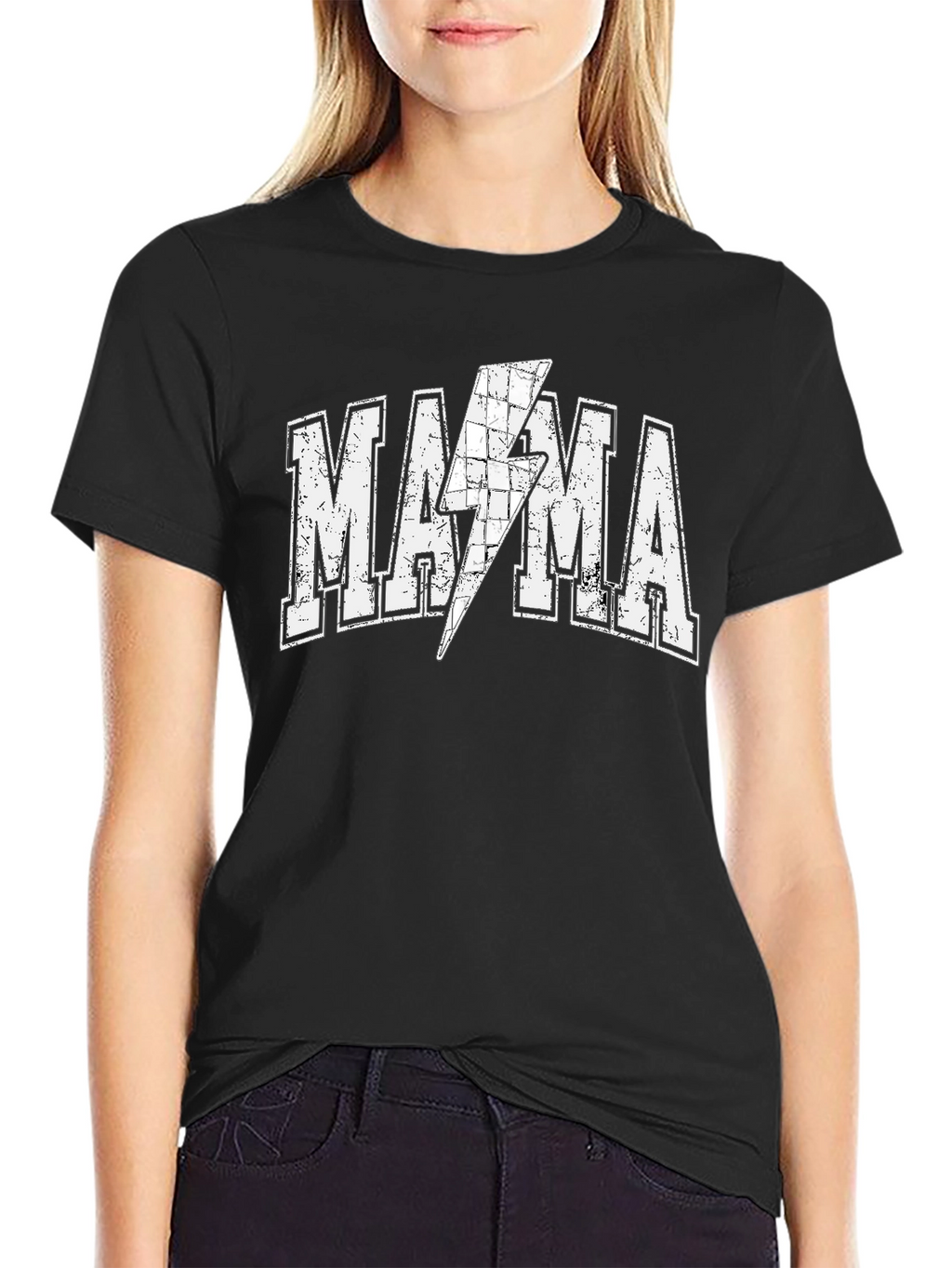 Mama Lightning Bolt Graphic Tee