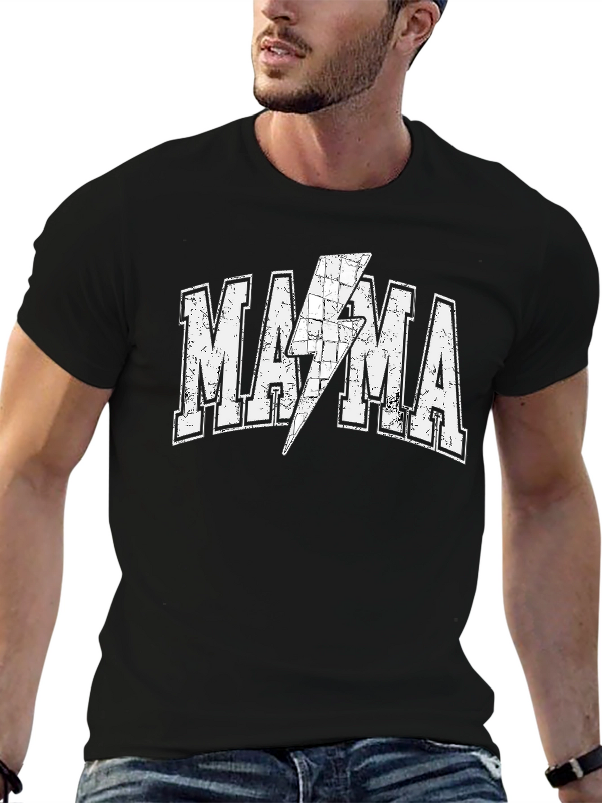 Mama Lightning Bolt Graphic Tee