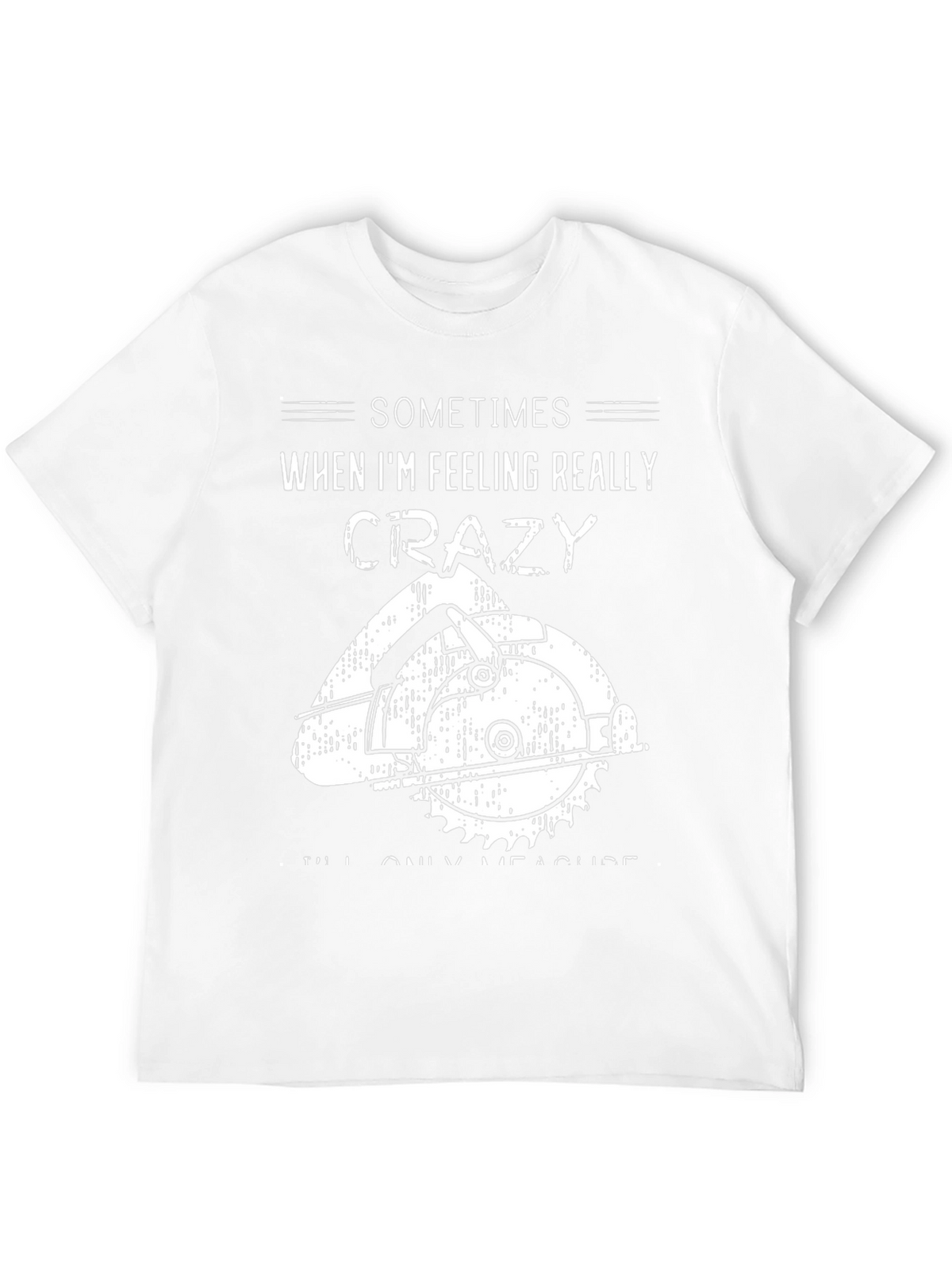 Crazy Measuring Black Graphic Tee