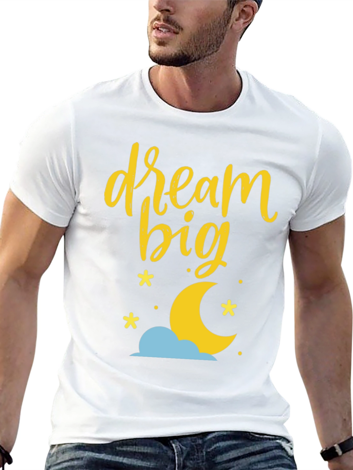 Dream Big Graphic Tee - Black
