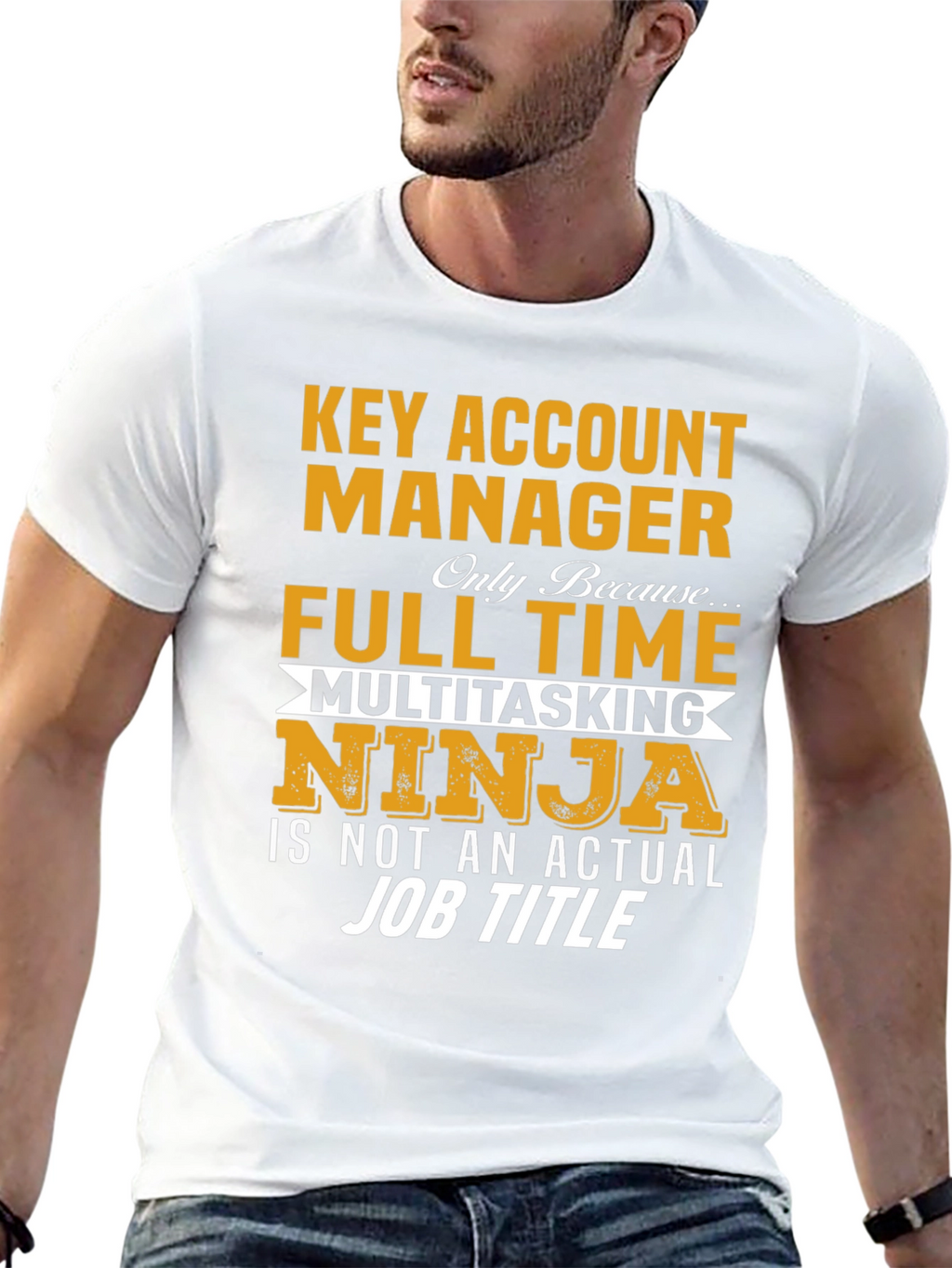 Key Account Manager Ninja Job Title Graphic Tee