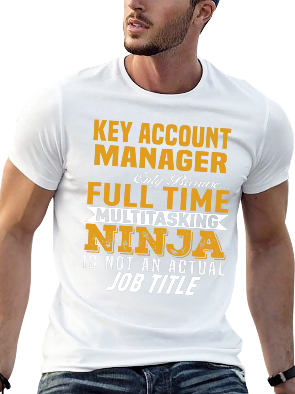 Key Account Manager Ninja Job Title Graphic Tee