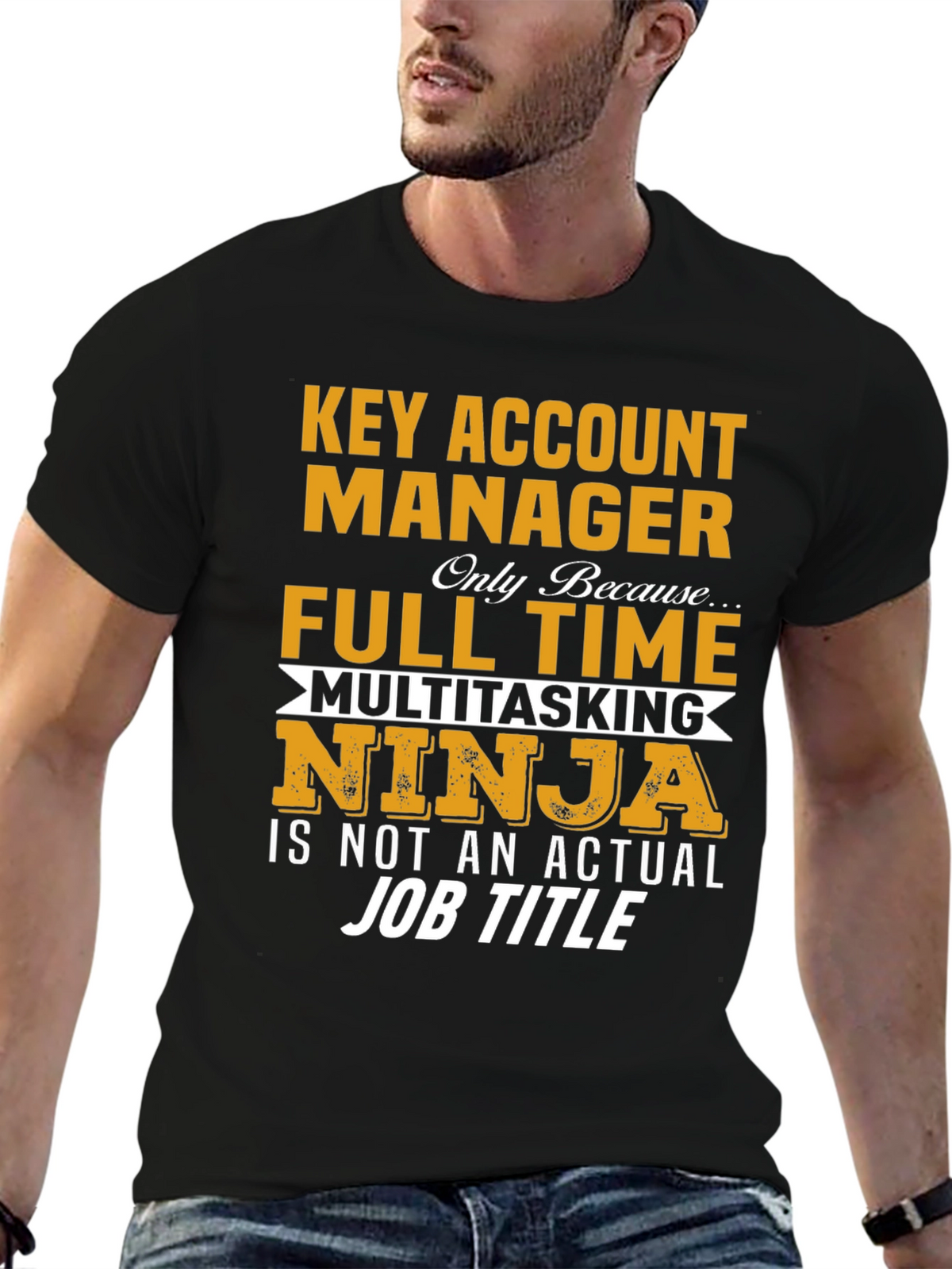 Key Account Manager Ninja Job Title Graphic Tee