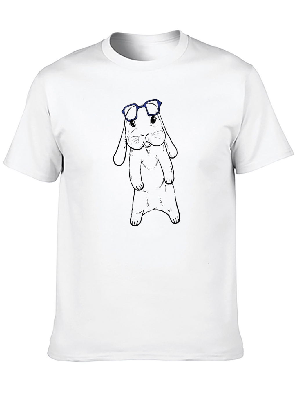 Cool Rabbit Graphic T-Shirt - Black