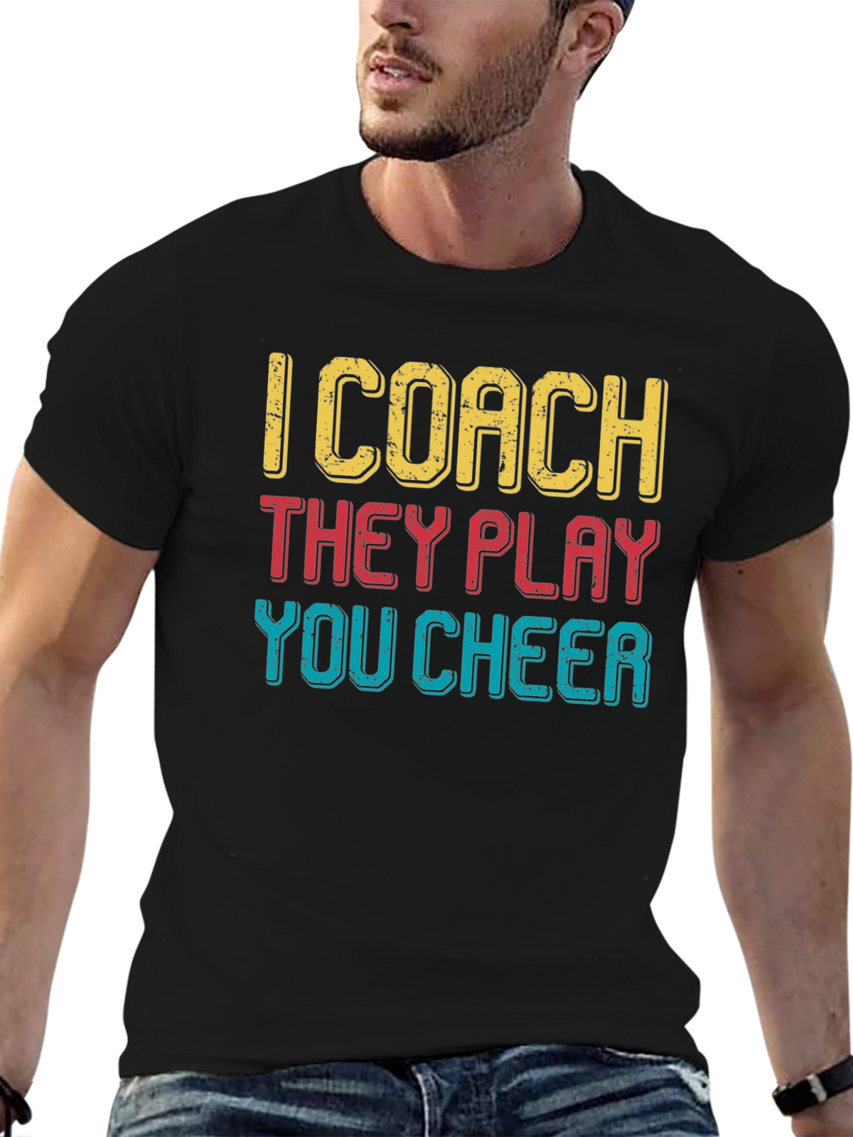 I Coach They Play You Cheer T-Shirt