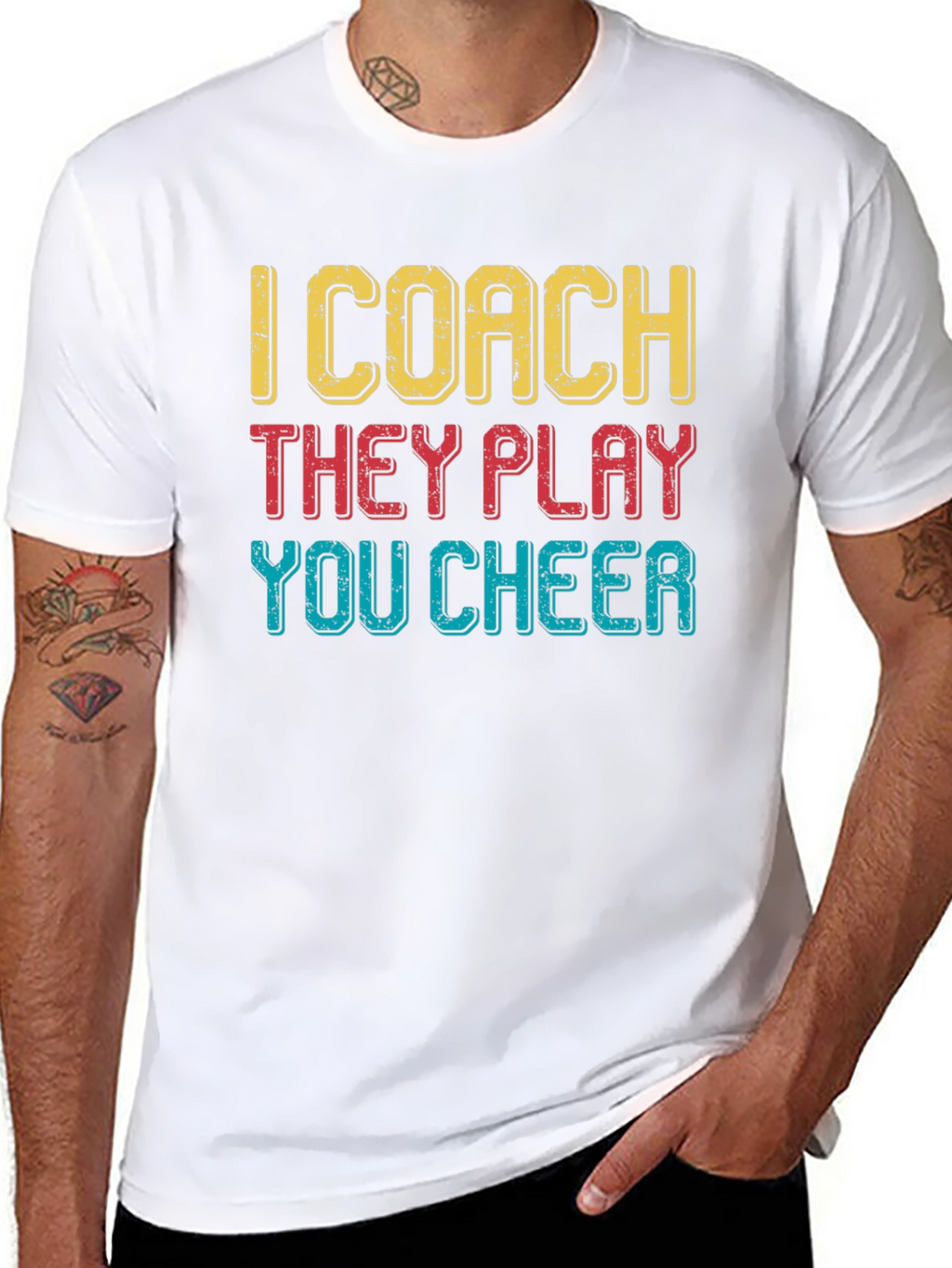 I Coach They Play You Cheer T-Shirt