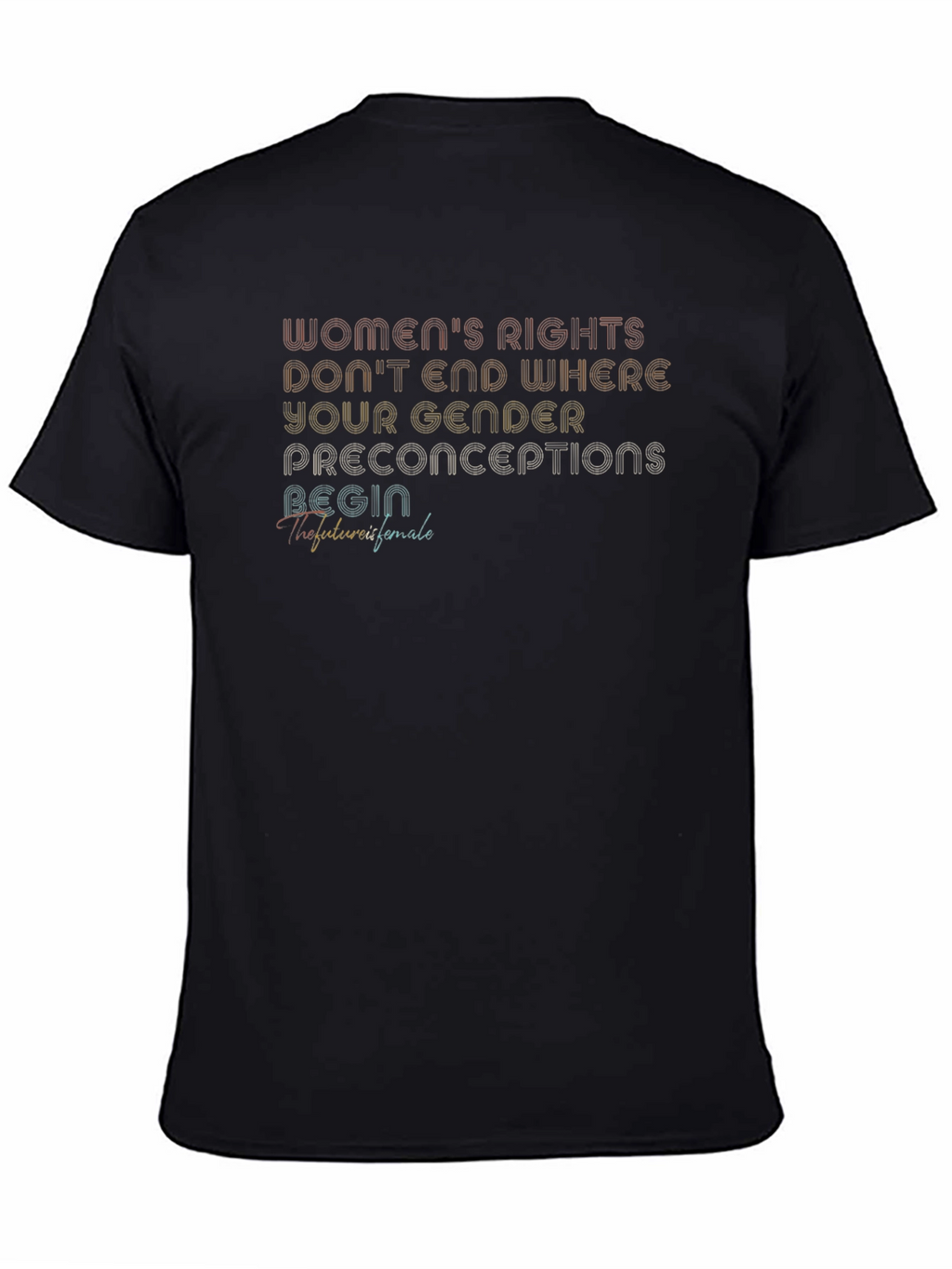 Womens Rights Graphic Tee - Unisex Black T-Shirt