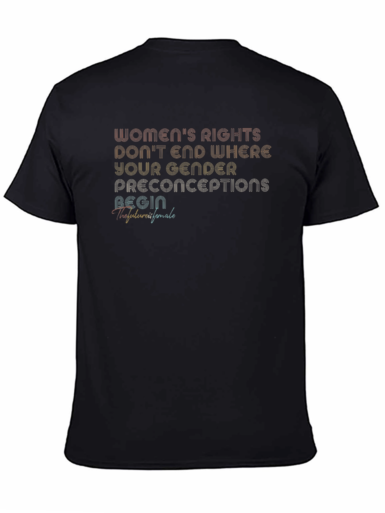 Womens Rights Graphic Tee - Unisex Black T-Shirt
