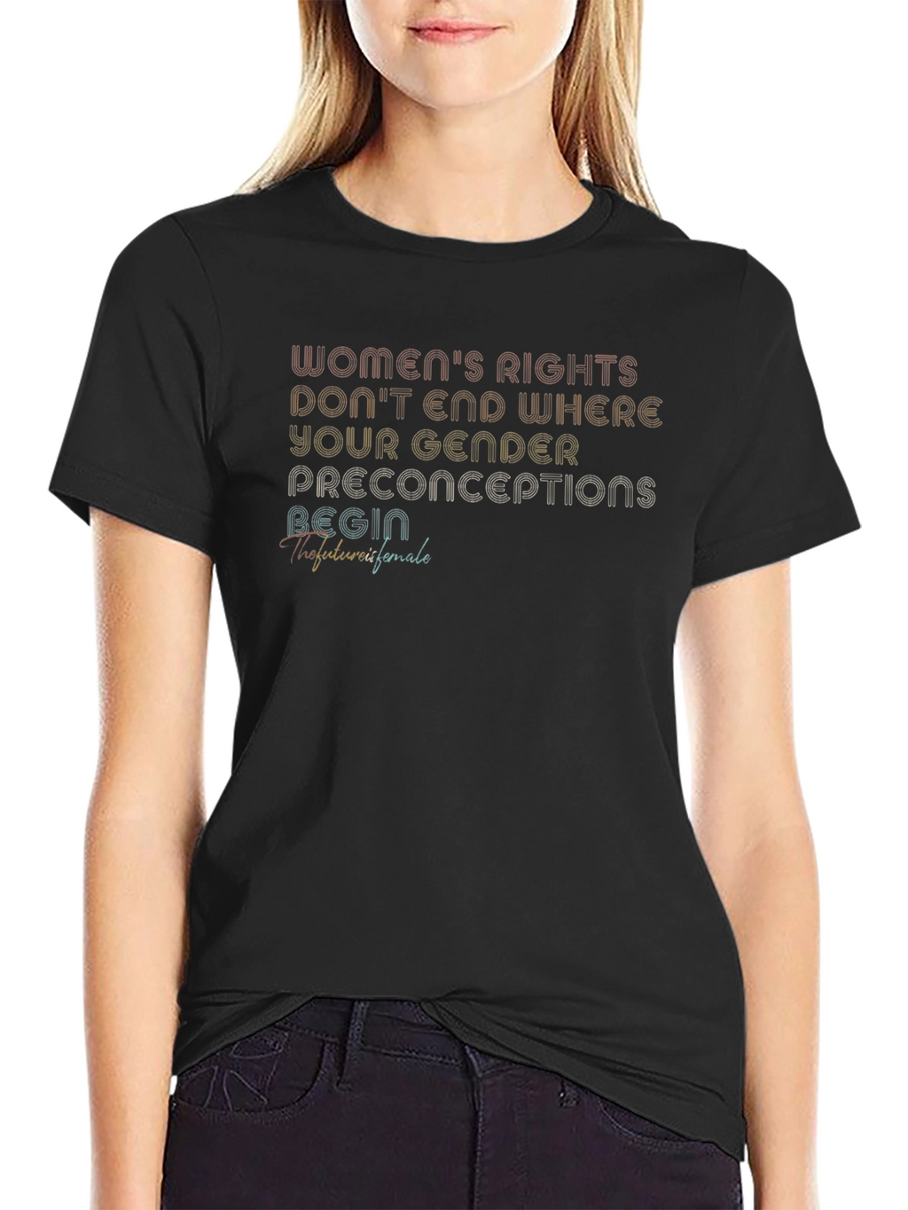 Womens Rights Graphic Tee - Unisex Black T-Shirt
