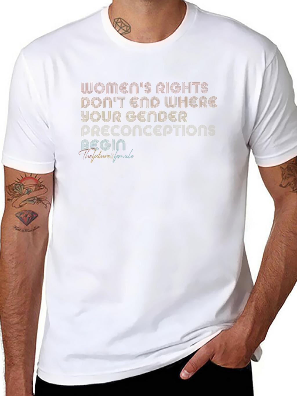 Womens Rights Graphic Tee - Unisex Black T-Shirt