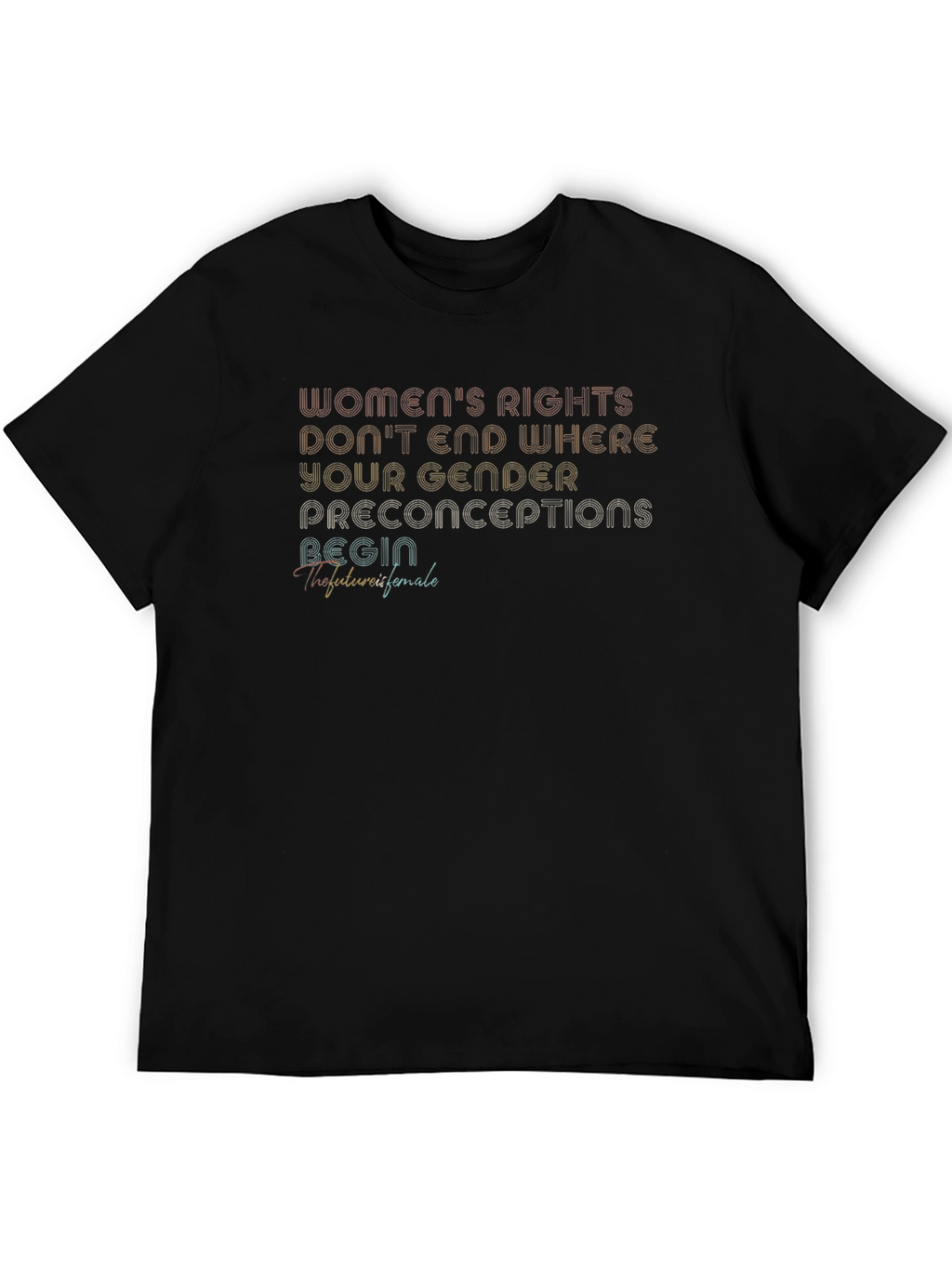 Womens Rights Graphic Tee - Unisex Black T-Shirt