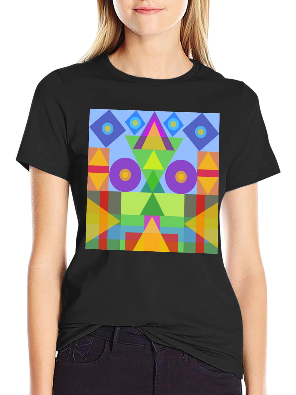 Abstract Geometric Colorful T-Shirt