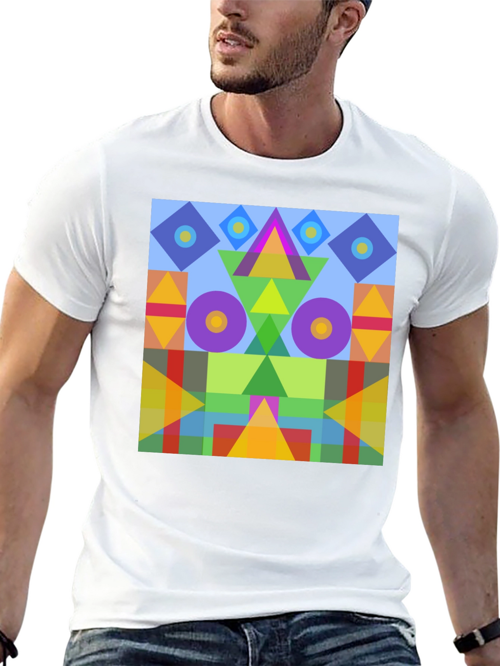 Abstract Geometric Colorful T-Shirt