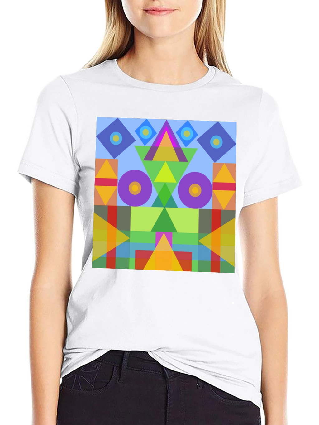 Abstract Geometric Colorful T-Shirt