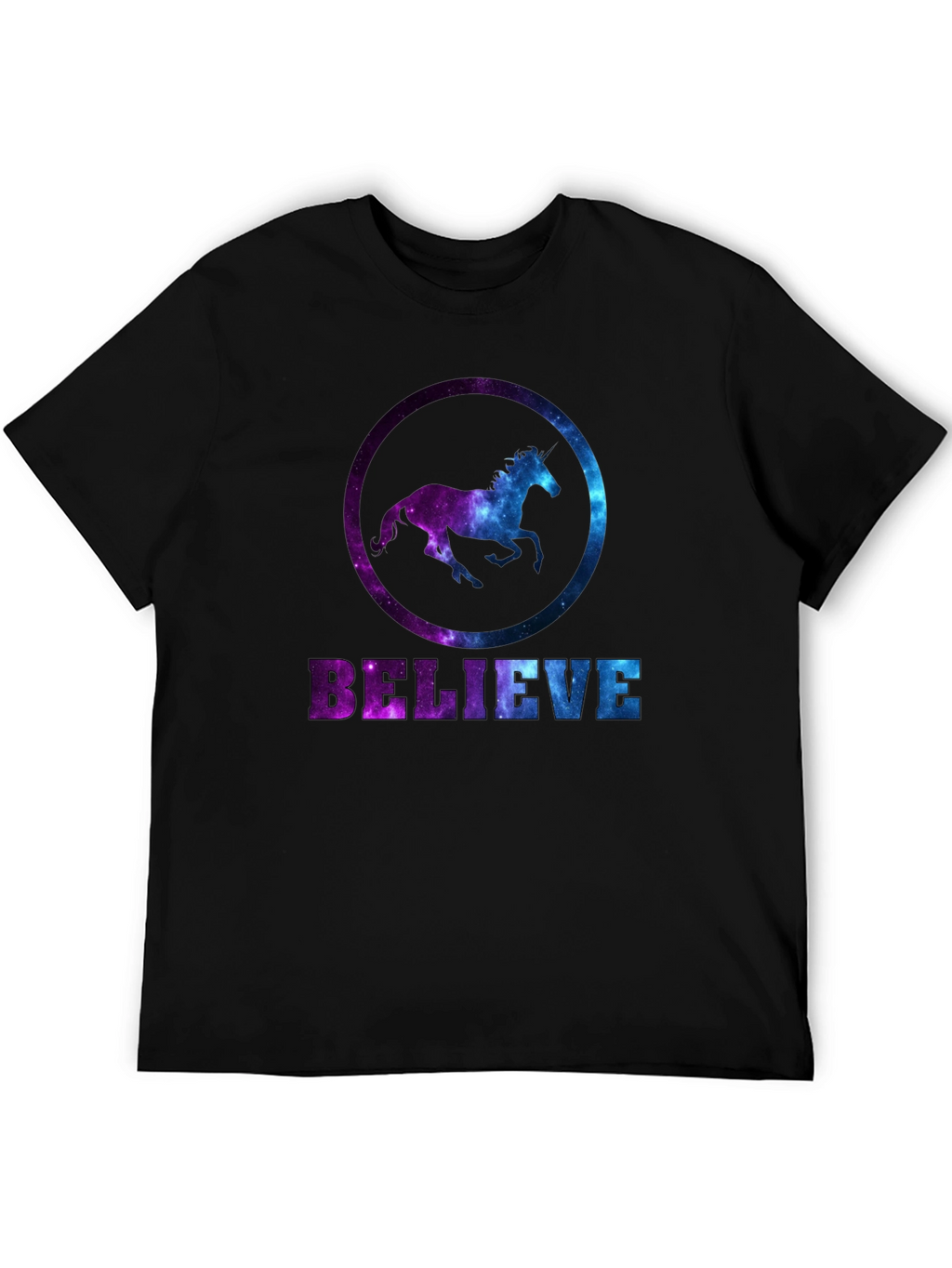 Believe Galaxy Horse Graphic Tee
