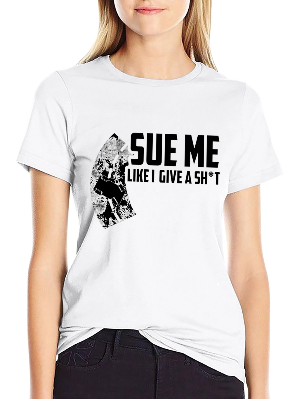 Sue Me Graphic Tee - Bold Statement Shirt