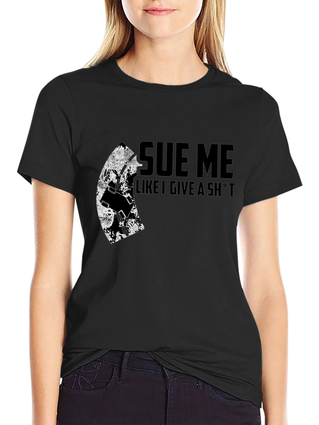 Sue Me Graphic Tee - Bold Statement Shirt