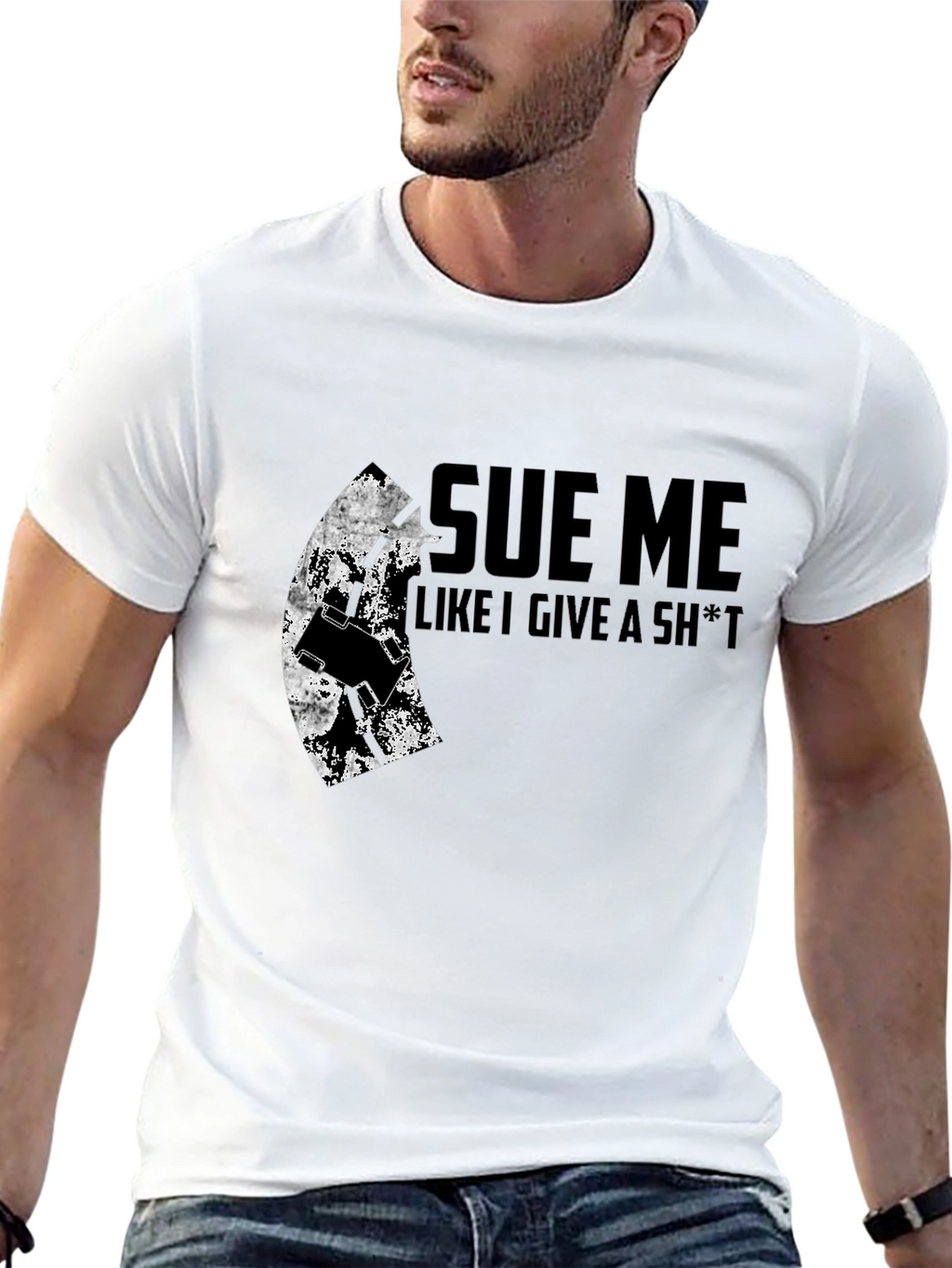 Sue Me Graphic Tee - Bold Statement Shirt