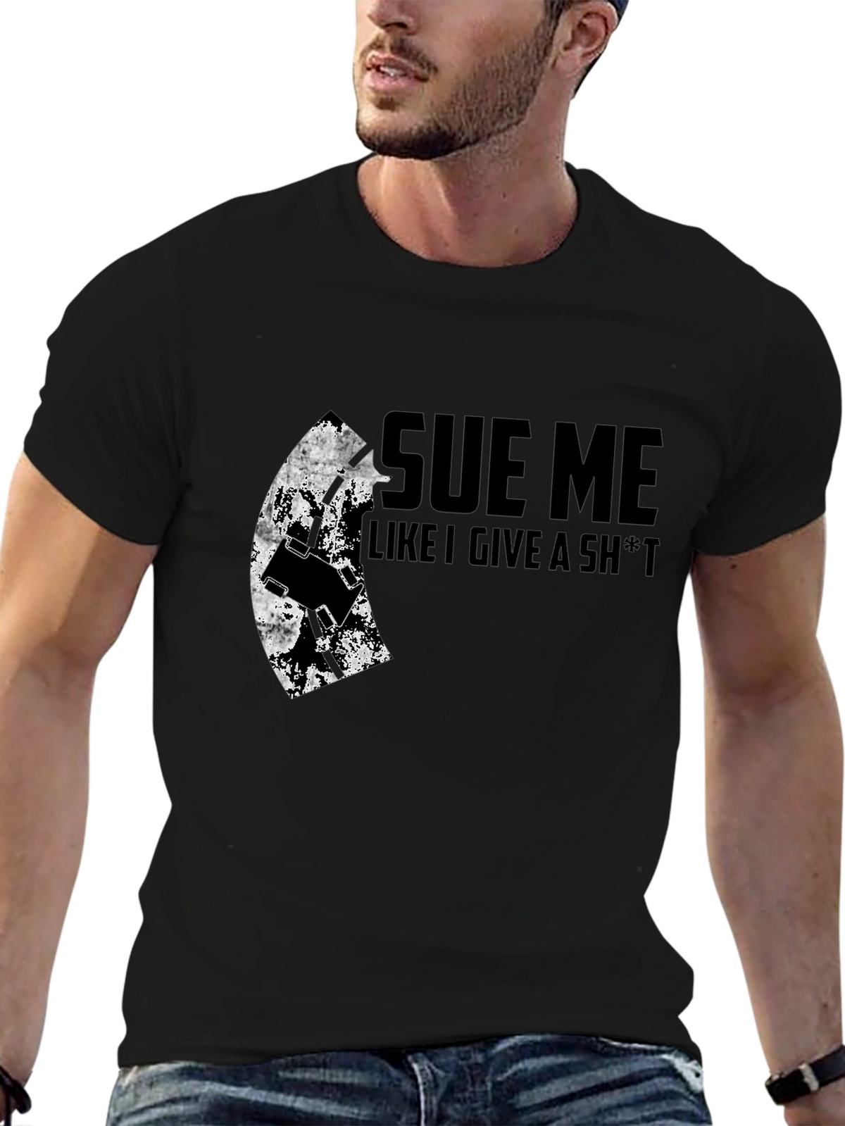 Sue Me Graphic Tee - Bold Statement Shirt