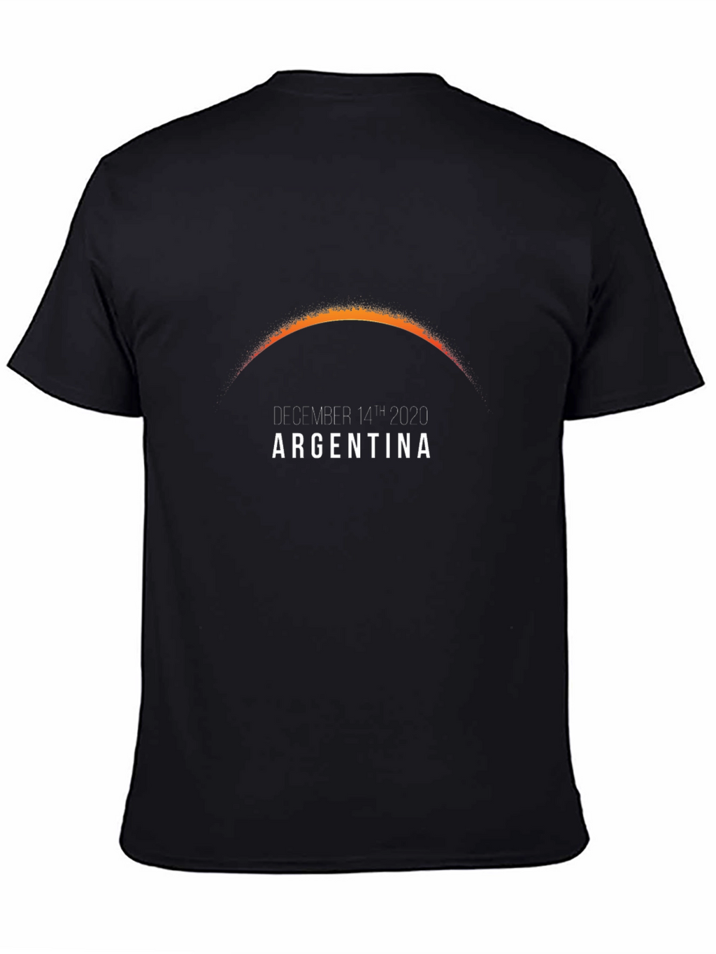 Argentina Eclipse 2020 Black T-Shirt