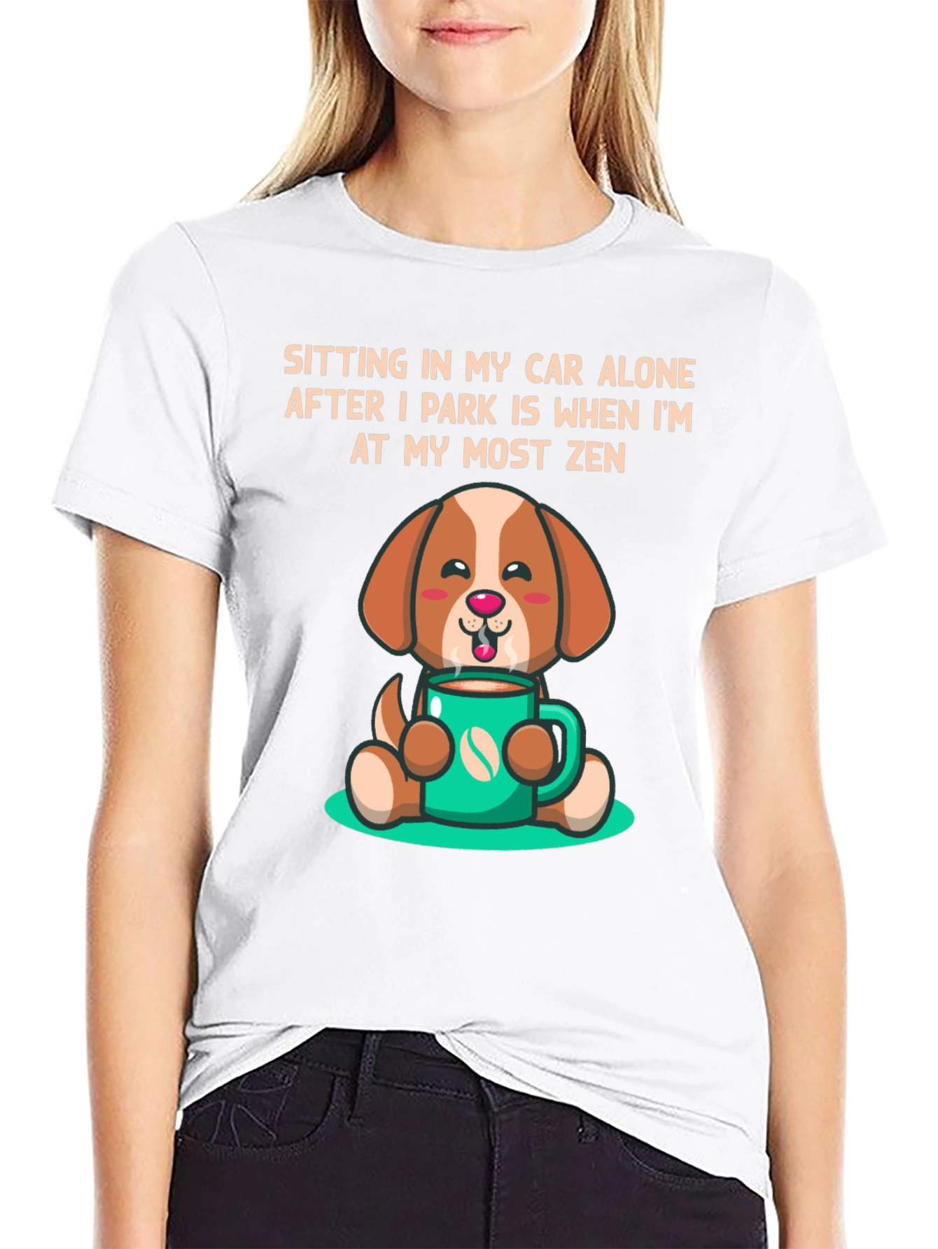 Zen Dog Coffee Lover T-Shirt