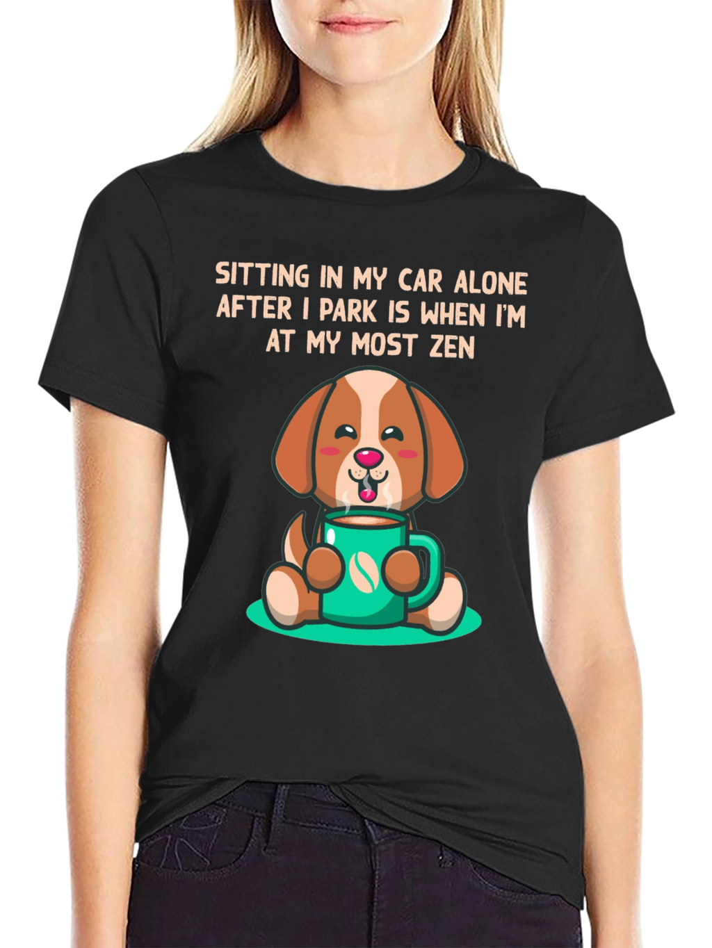 Zen Dog Coffee Lover T-Shirt